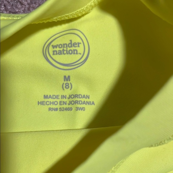 Wonder Nation Yellow Rashguard Swim Shirt UV Protection - Picture 2 of 2